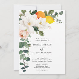 Invitación a la boda de Magnolia Citrus