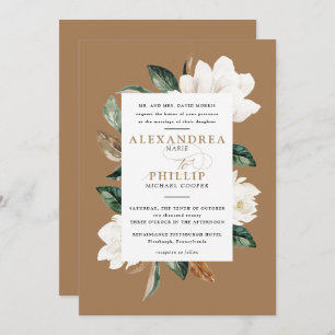 Invitación a la boda de Magnolia Oro