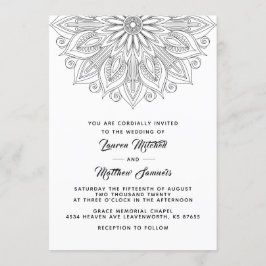 Invitación a la boda de Mandala