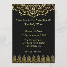 Invitación A La Boda De Mandala Y Henna