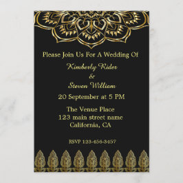 Invitación A La Boda De Mandala Y Henna