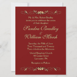 Invitación a la boda de Marcella