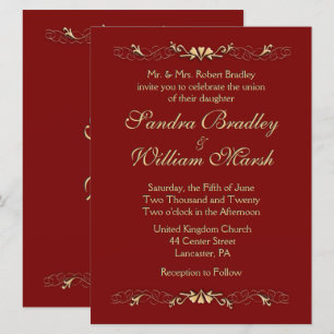 Invitación a la boda de Marcella
