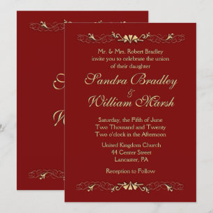 Invitación a la boda de Marcella