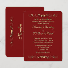 Invitación a la boda de Marcella