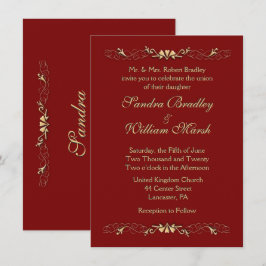 Invitación a la boda de Marcella