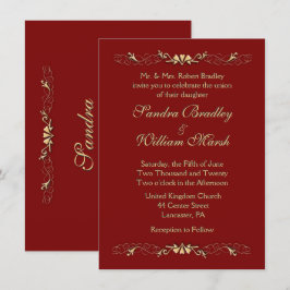 Invitación a la boda de Marcella