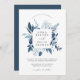 Invitación a la boda de marco de Azure silvestre (Anverso / Reverso)