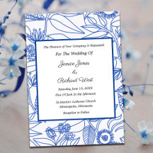 Invitación a la boda de marco de la Marina Botánic