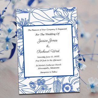 Invitación a la boda de marco de la Marina Botánic