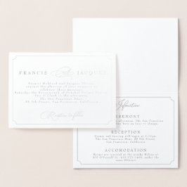 invitación a la boda de marco elegante