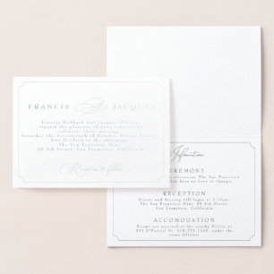 invitación a la boda de marco elegante