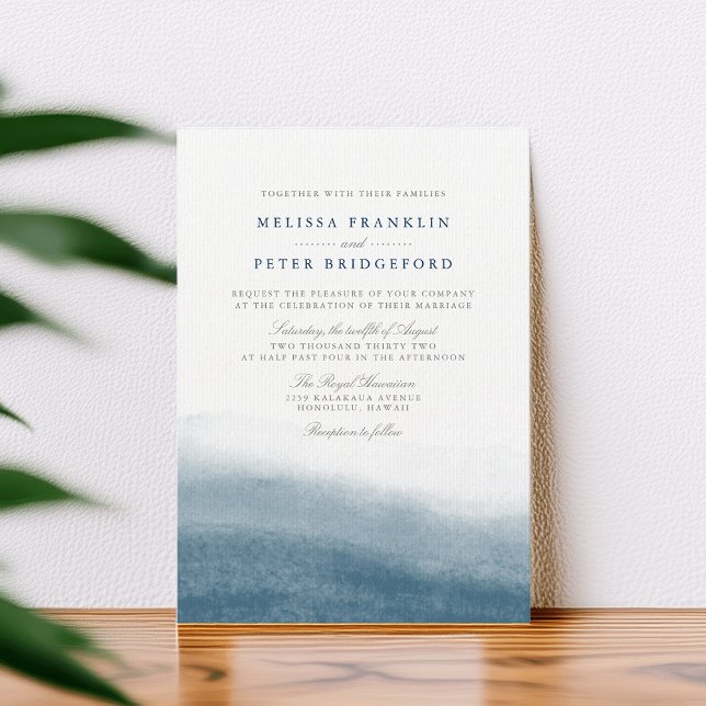 Invitación a la boda de mareas oceánicas (Subido por el creador)