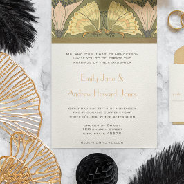 Invitación a la boda de mariposa Calla Lily