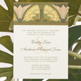 Invitación a la boda de mariposa Calla Lily