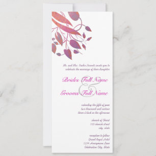 Invitación a la boda de mariposa gris de Plum Berr