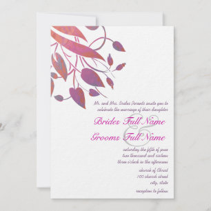 Invitación a la boda de mariposa gris de Plum Berr