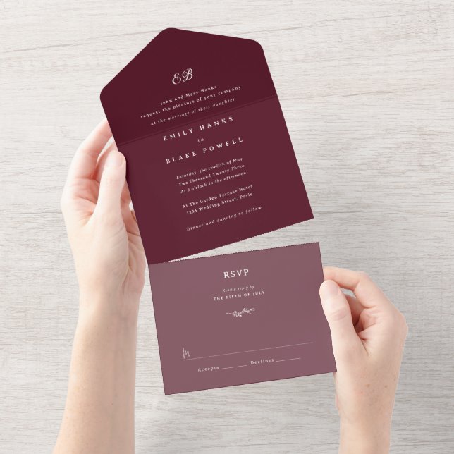 Invitación a la boda de Marsella (desgarro)