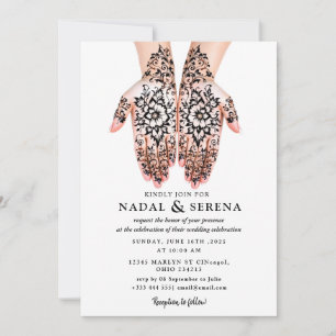 invitación a la boda de mehandi