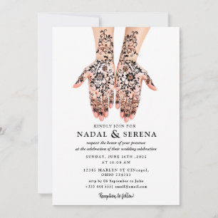 invitación a la boda de mehandi