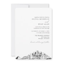 Invitación a la boda de Memphis Skyline Destinatio