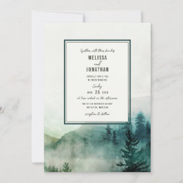 Invitación a la boda de Misty Mountain