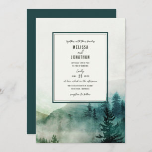 Invitación a la boda de Misty Mountain