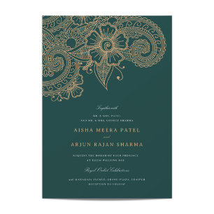 Invitación a la boda de Mod Mehandi
