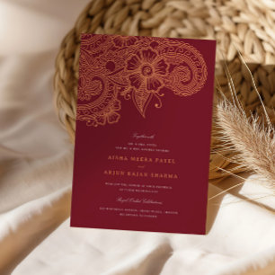 Invitación a la boda de Mod Mehandi
