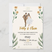 invitación a la boda de moda