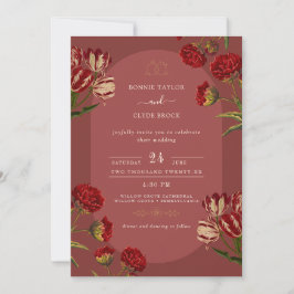 Invitación a la boda de moda con detalle de clase