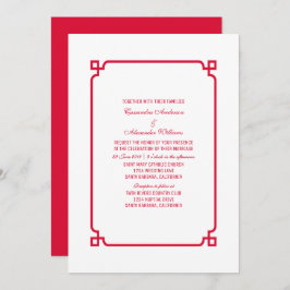 Invitación a la boda de Moda de Deco Rojo