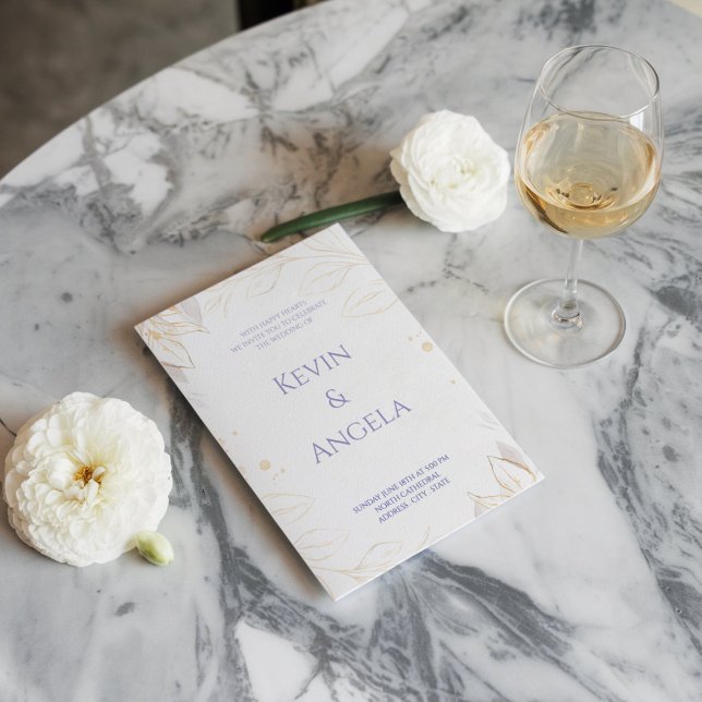 Invitación a la boda de moda de oro y elegancia fl (Subido por el creador)