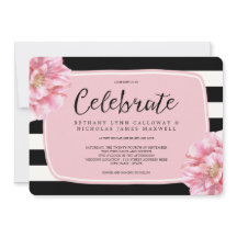 Invitación a la boda de Moda floral / rosa