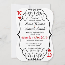 Invitación a la boda de Moda moderna del Casino de