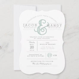 Invitación a la boda de Moda retro