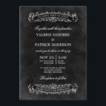 Invitación a la boda de Moda Rústica - Negro<br><div class="desc">Esta colección de Moda rústica le da un toque de color de la costura a su papelería boda. Previa petición,  se ofrecen colores personalizados y productos de concordancia.</div>
