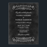 Invitación a la boda de Moda Rústica - Negro<br><div class="desc">Esta colección de Moda rústica le da un toque de color de la costura a su papelería boda. Previa petición,  se ofrecen colores personalizados y productos de concordancia.</div>