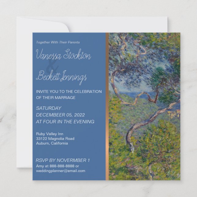 Invitación a la boda de Monet (Anverso)