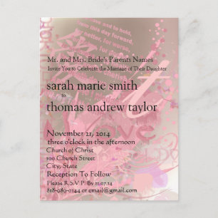 Invitación a la boda de monograma moderno