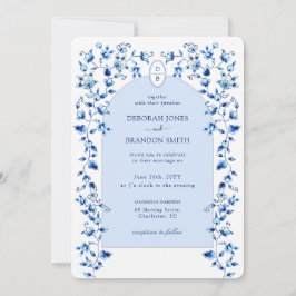 Invitación a la boda de Monogrammed Arch Delft