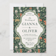 Invitación a la boda de Morris Floral Garden