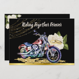 Invitación a la boda de motociclistas