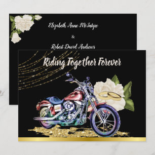 Invitación a la boda de motociclistas