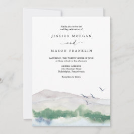 Invitación a la boda de Mountain Lake