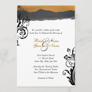 Invitación a la boda de Mountain Sunrise