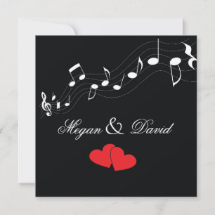 Invitación a la boda de Music Lover