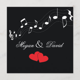 Invitación a la boda de Music Lover