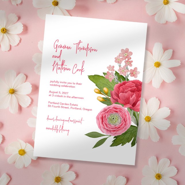 Invitación a la boda de Nantucket Bouquet (Subido por el creador)