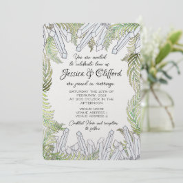 Invitación a la boda de naves acuáticas Crystal y 